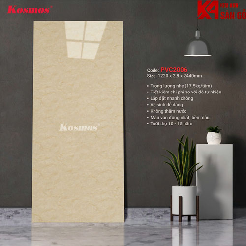 Tấm Ốp Tường PVC Giả Đá Kosmos-2006